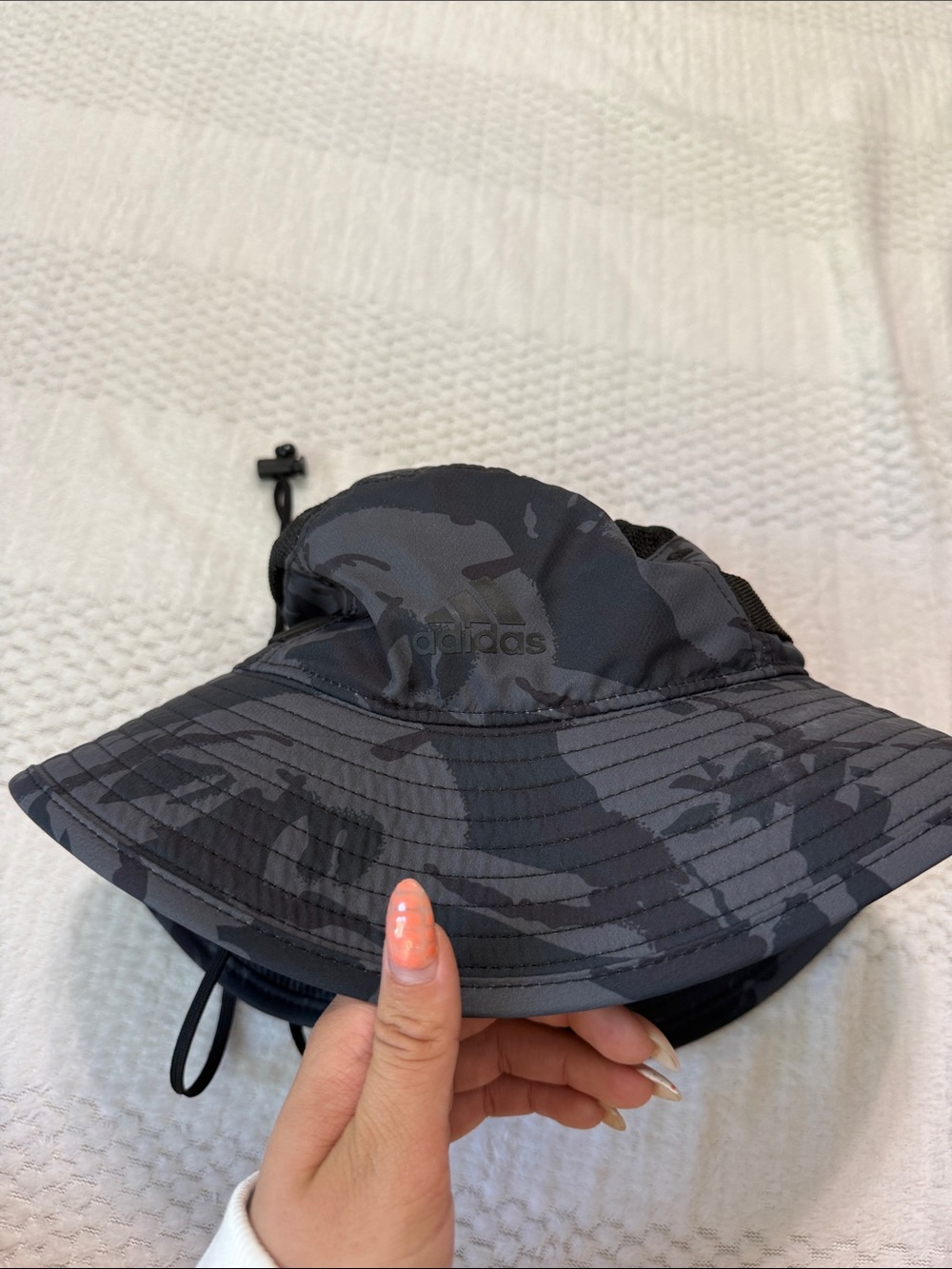 adidas Dark Grey Camo Bucket Hat